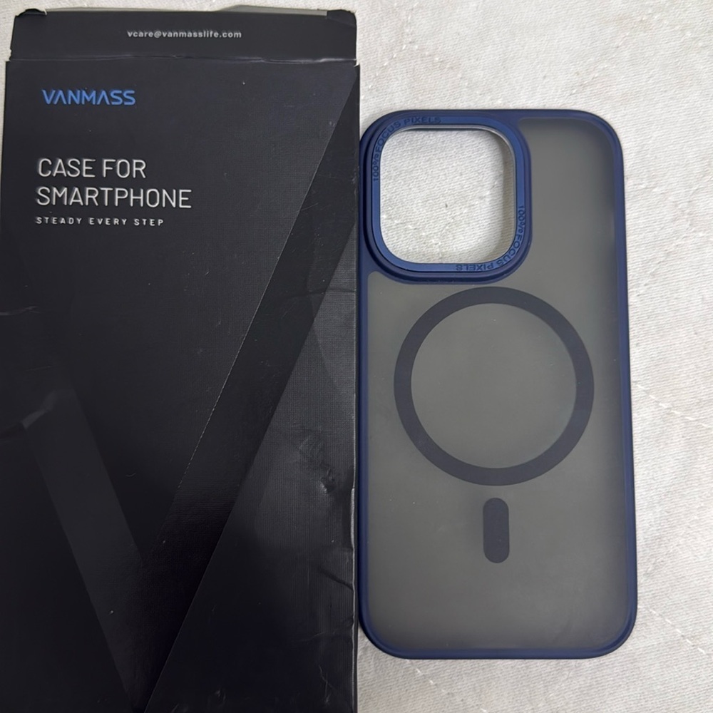 Magnetic for iPhone 13 Pro CaseTranslucent MatteCaseiPhone 13 Pro 6.1" Navy Blue